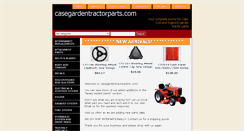Desktop Screenshot of casegardentractorparts.com