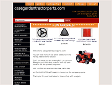 Tablet Screenshot of casegardentractorparts.com
